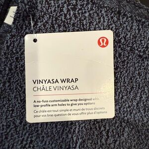 NWT Lululemon Vinyasa Wrap in Black and Gray O/S